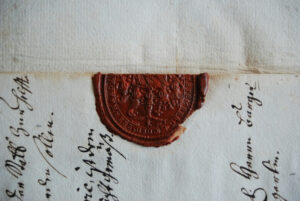 old document with red seal